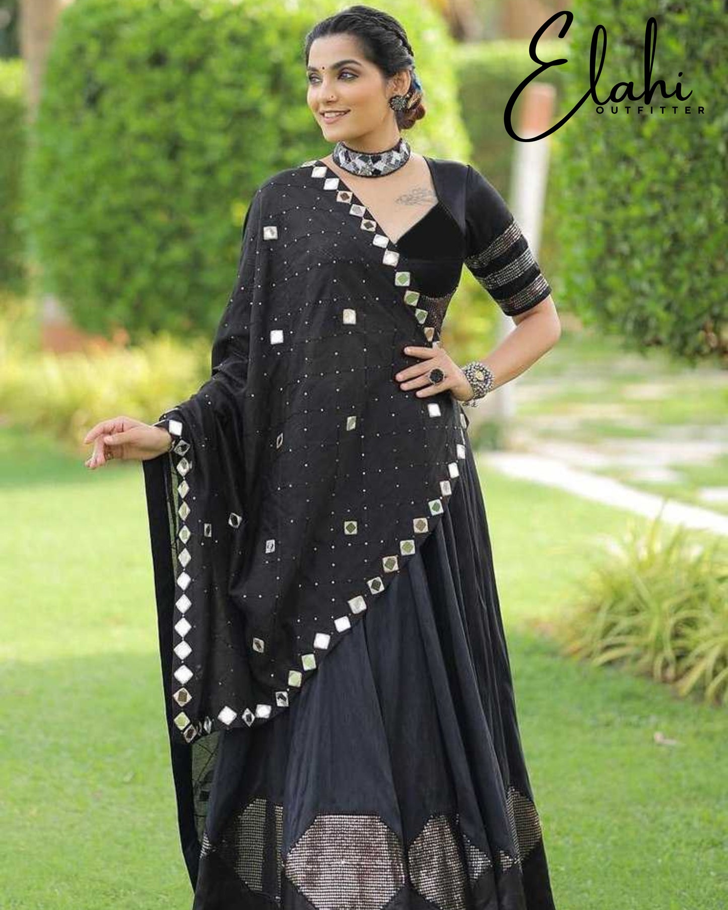 Midnight Elegance Chaniya Choli