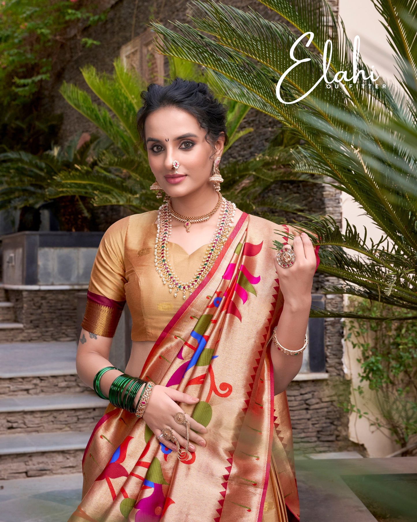 MIRUDHA Paithani Royale – Jacquard Silk Lehenga Set
