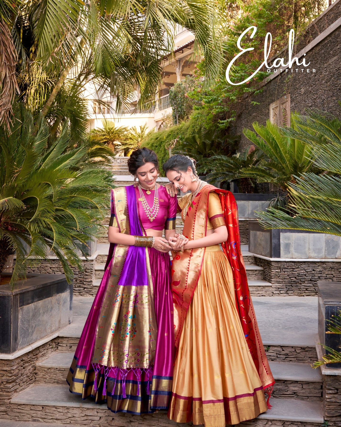 MIRUDHA Paithani Royale – Jacquard Silk Lehenga Set