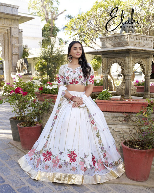 Floral Elegance Lehenga