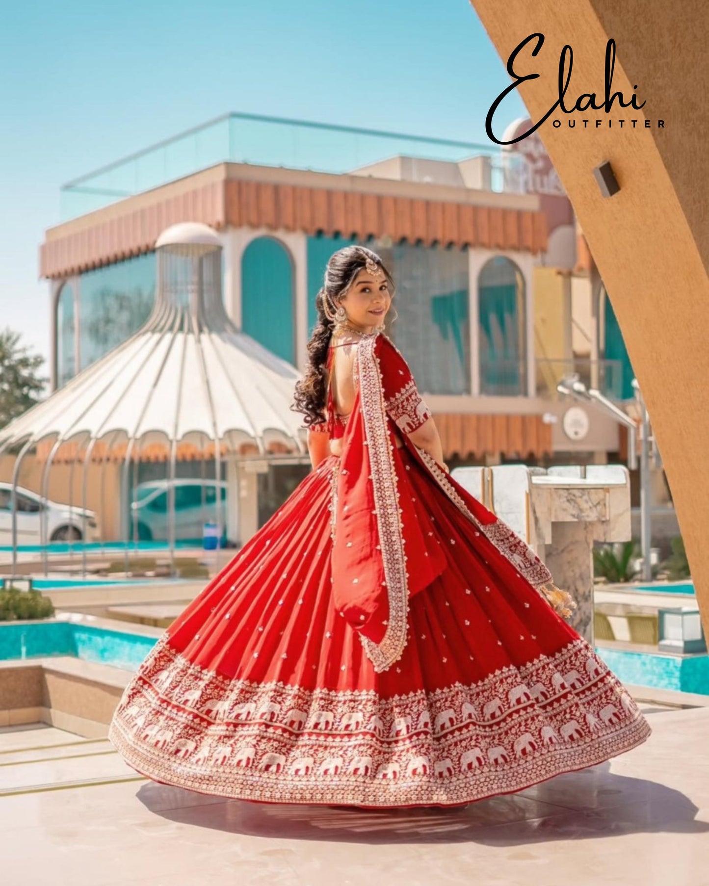 Scarlet Splendor: Exquisite Wedding Wear