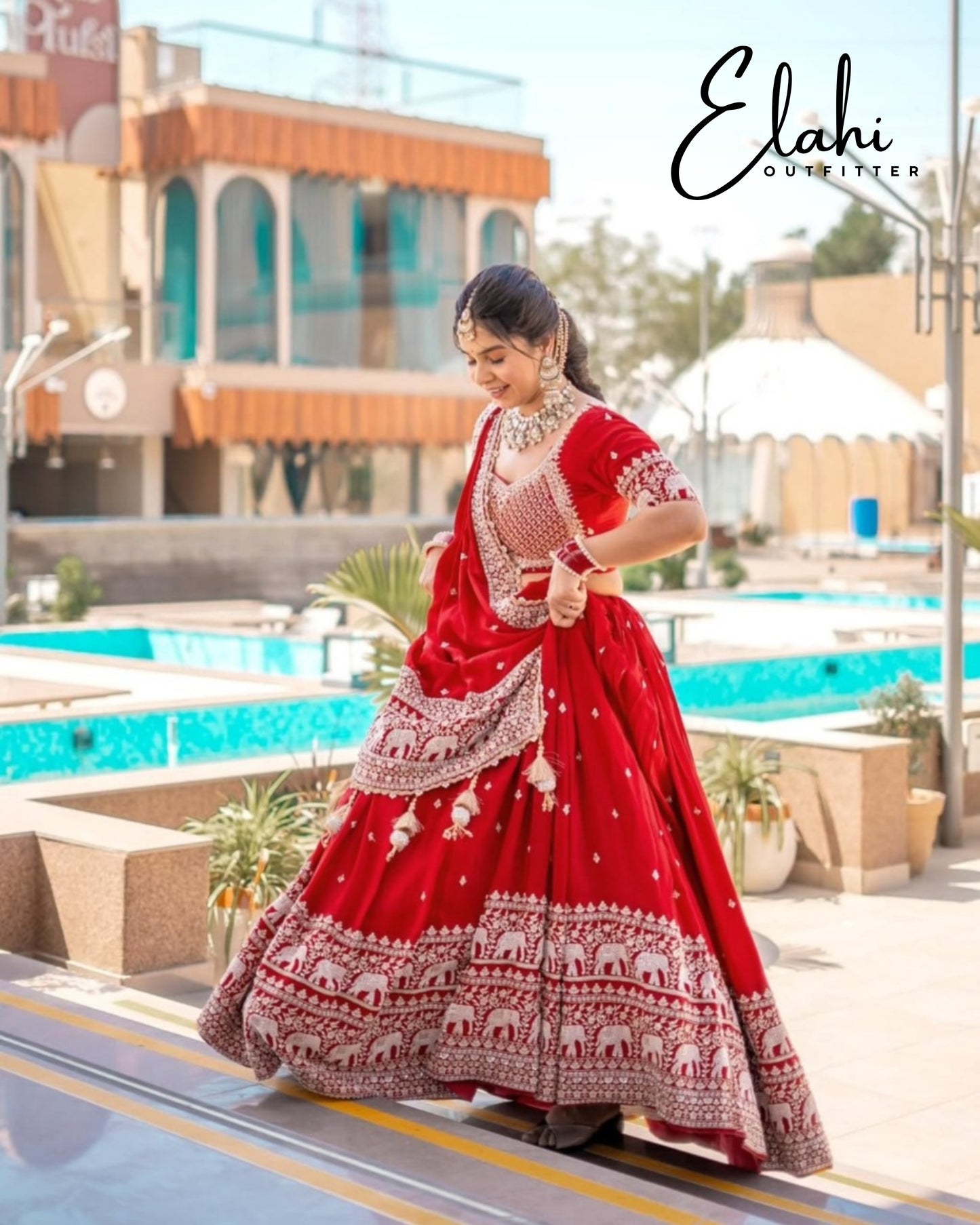 Scarlet Splendor: Exquisite Wedding Wear