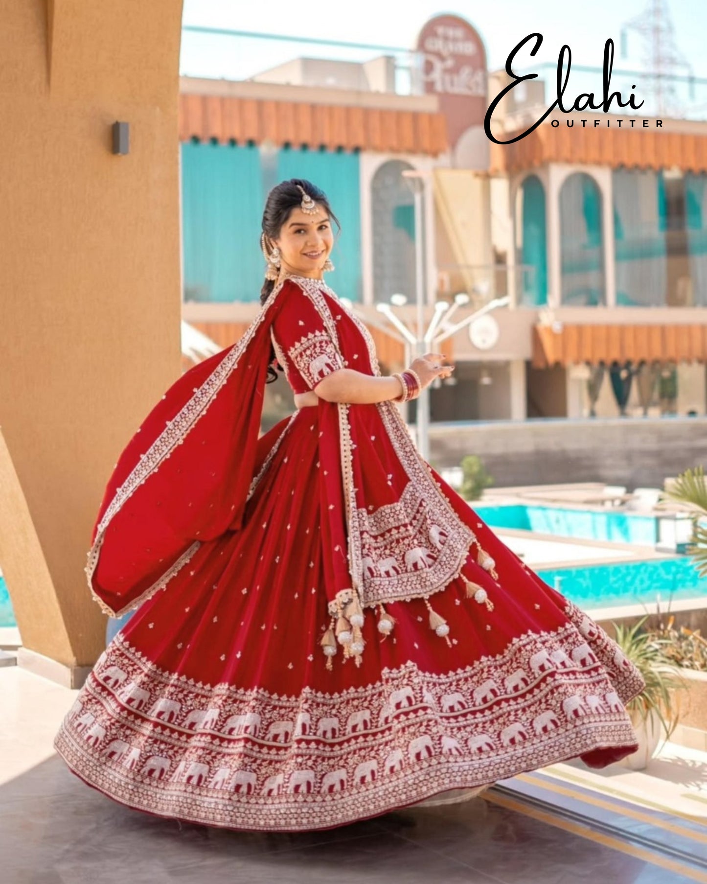 Scarlet Splendor: Exquisite Wedding Wear