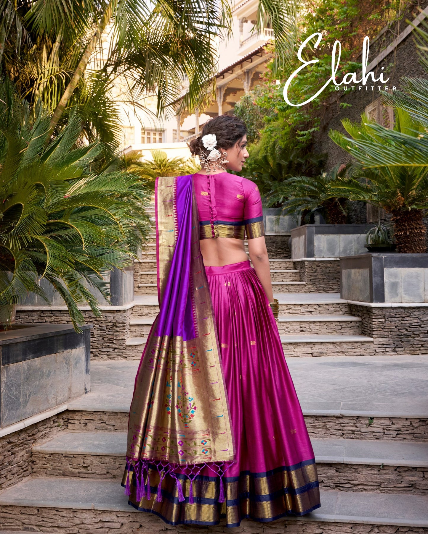 MIRUDHA Paithani Royale – Jacquard Silk Lehenga Set