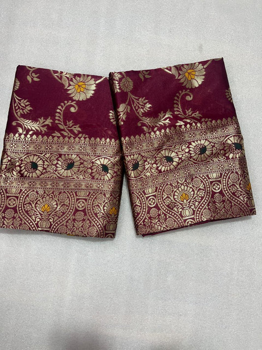 Banarasi Soft Silk Saree with Zari Work & Jacquard Border | Traditional Elegance from KASTURI Store YNF